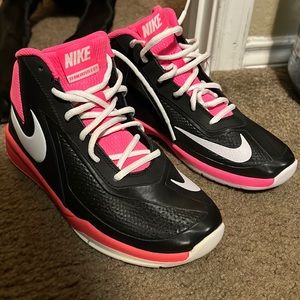 Black & Pink Nike Team Hustle D7 Hightops!